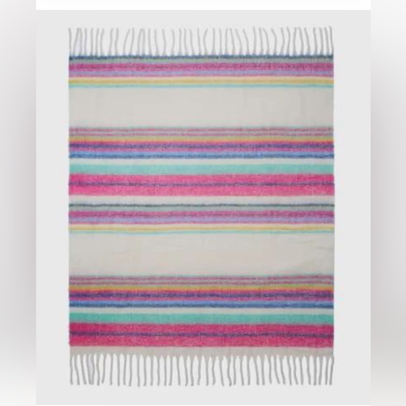 FREE PEOPLE SKYE STRIPE BLANKET - Picture 2 of 4